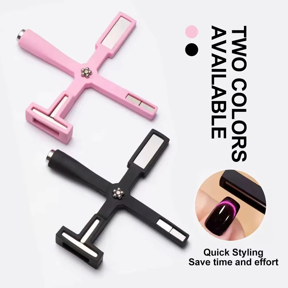 5-in-1 Magnetic Nail Art Tool – Create Stunning Cat Eye & Line Effects with Ease!