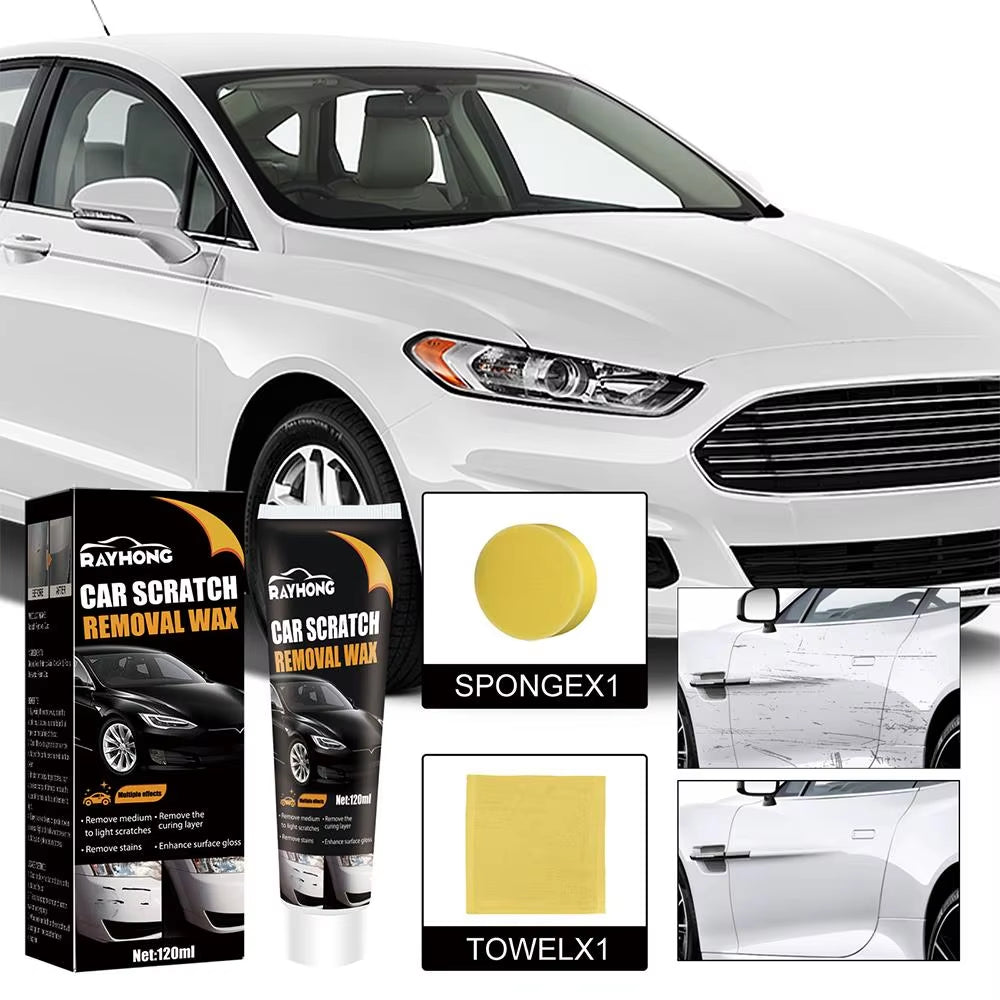 Car Scratch Repair Cream – All-in-One Compound Wax for Paint Restoration & Polishing