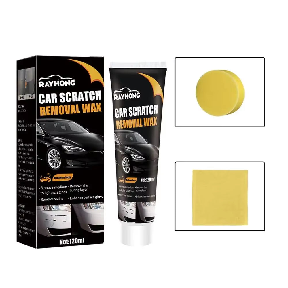 Car Scratch Repair Cream – All-in-One Compound Wax for Paint Restoration & Polishing