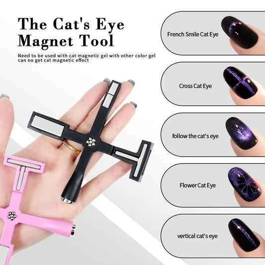 5-in-1 Magnetic Nail Art Tool – Create Stunning Cat Eye & Line Effects with Ease!