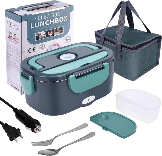 1.5L Portable Electric Lunch Box & Food Warmer – Leak-Proof, 60W Heater for Home, Car & Truckers on the Go!